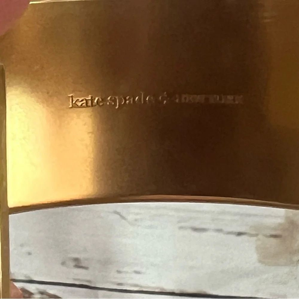 Kate Spade Gold Cuff with Orange Stones - Picture 6 of 7